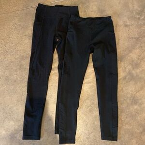 2 Athleta Girl black leggings